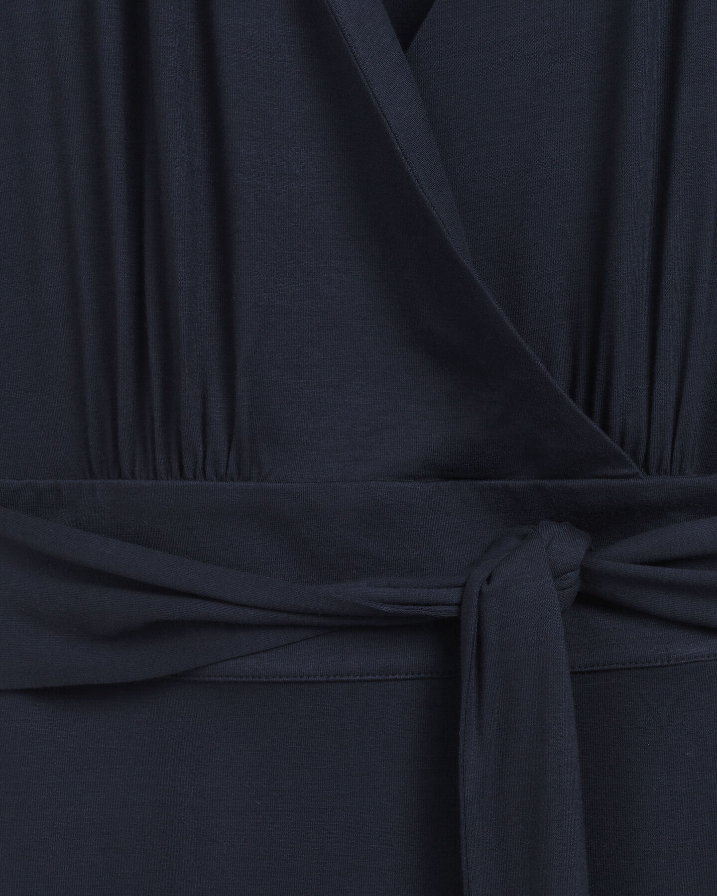 Vestido cruzado de punto