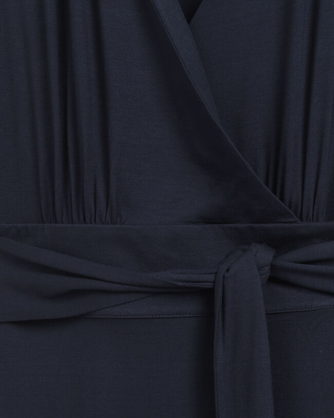 Vestido cruzado de punto