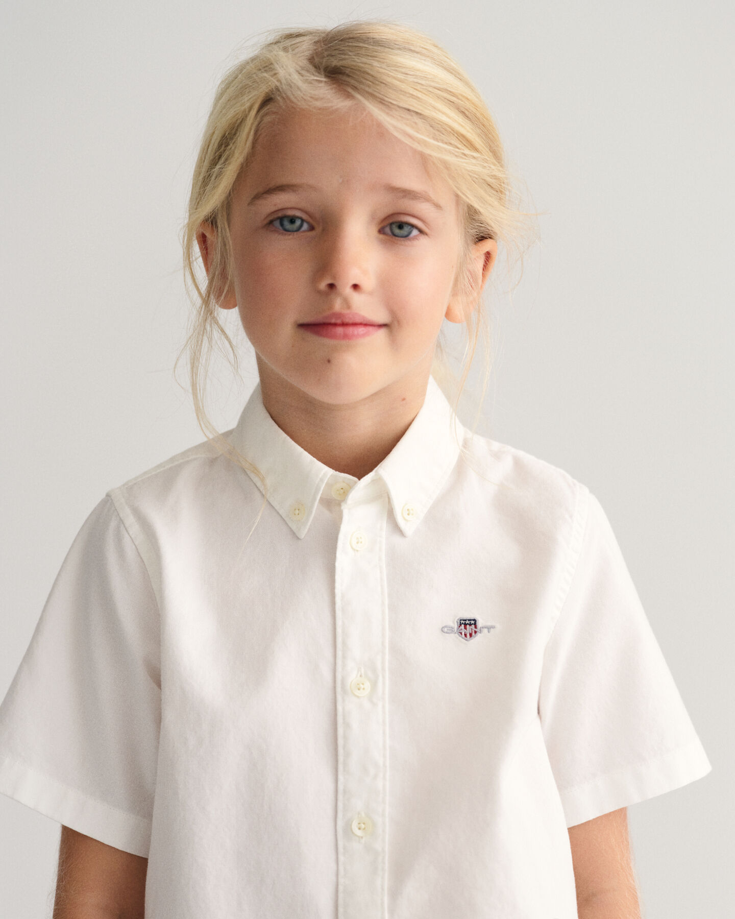 Camisa Oxford de manga corta Kids