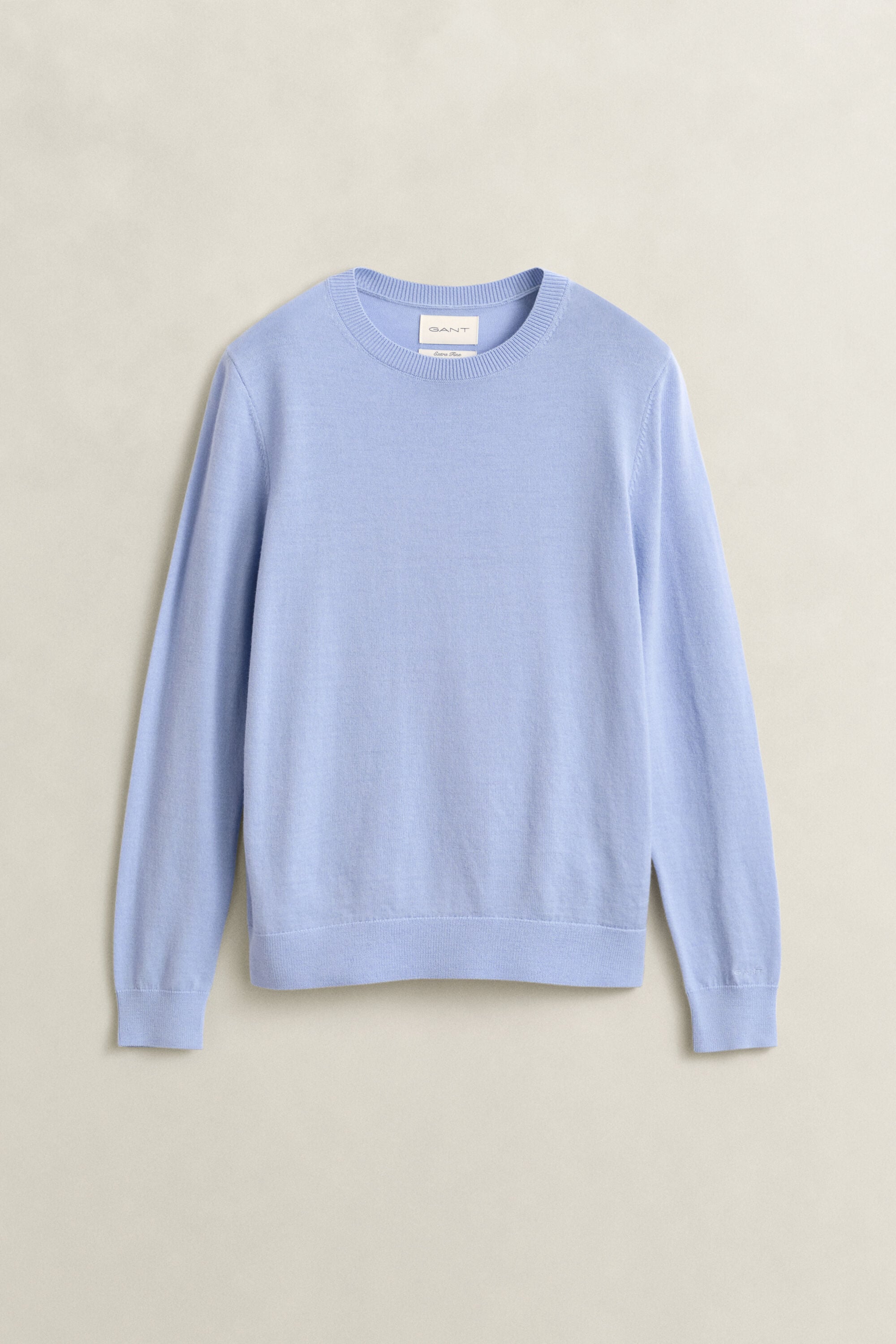 Jersey de lana merino extrafina con cuello redondo