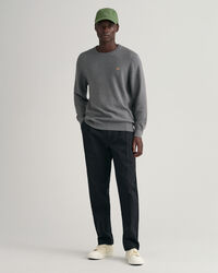 Jersey de cuello redondo y algod&oacute;n Texture