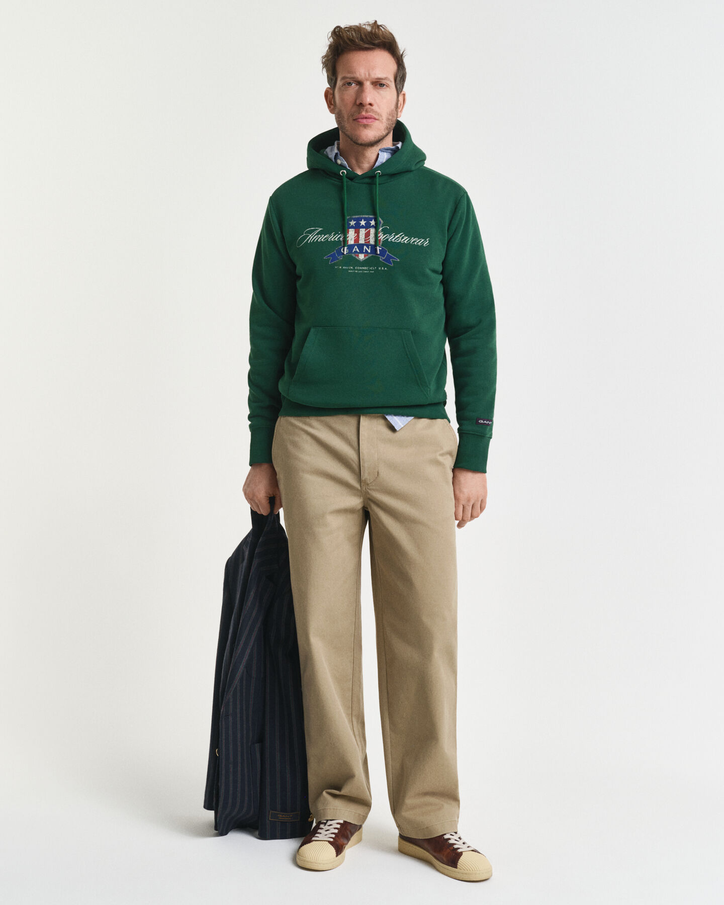 Pantalones chinos Relaxed Fit de sarga de algodón