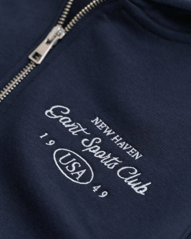 Sudadera con capucha y media cremallera con estampado Sports Club Teen Girls