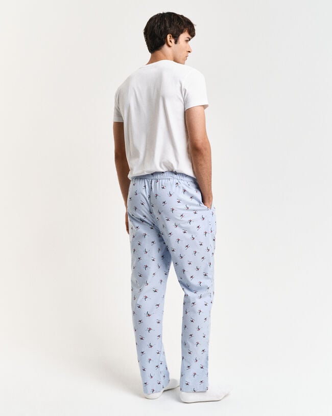 Pantalones de pijama Oxford con estampado de esquí