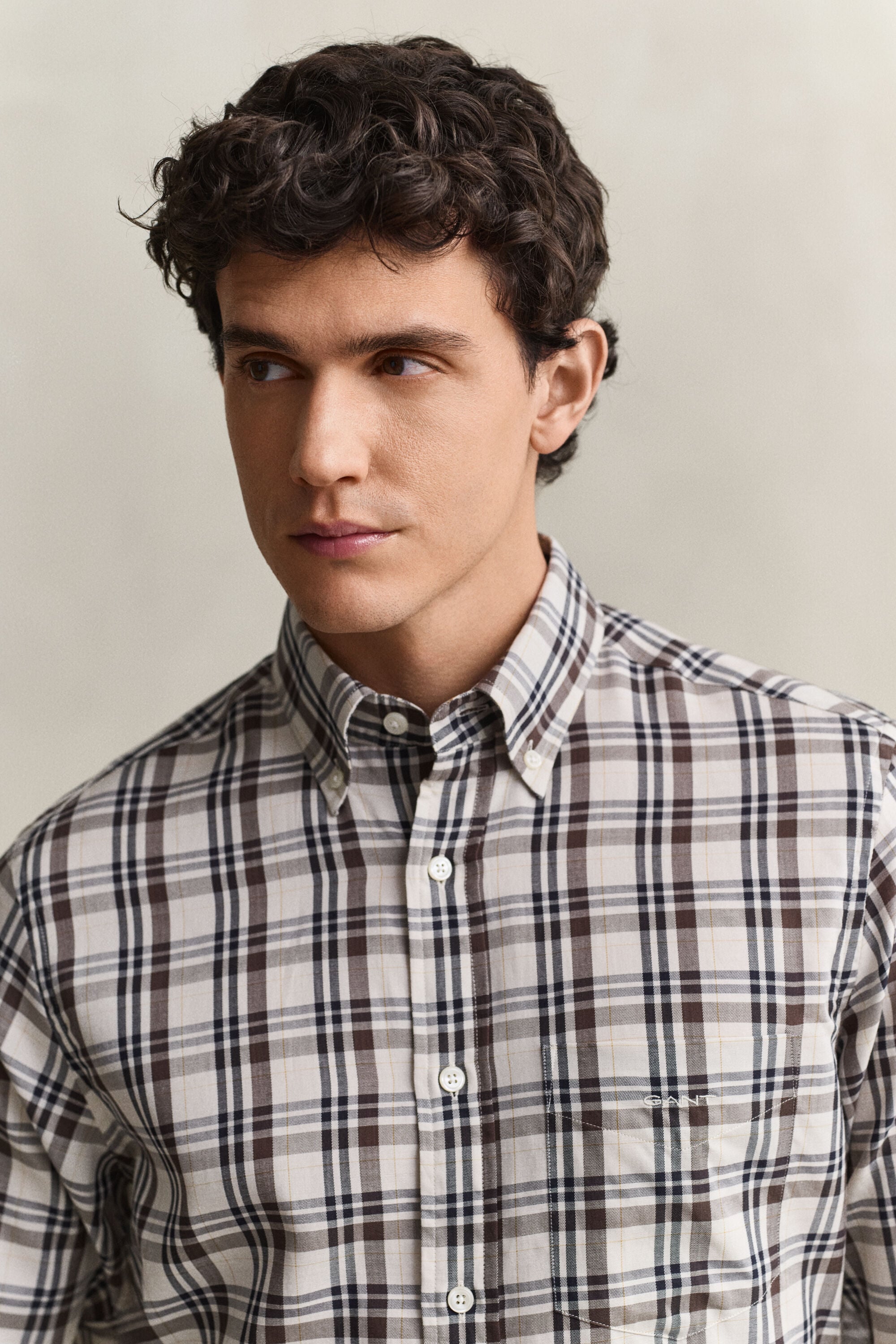Camisa de sarga a cuadros