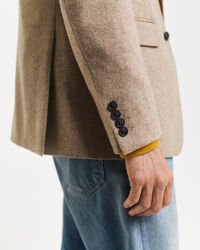 Americana de traje con diseño de espiga