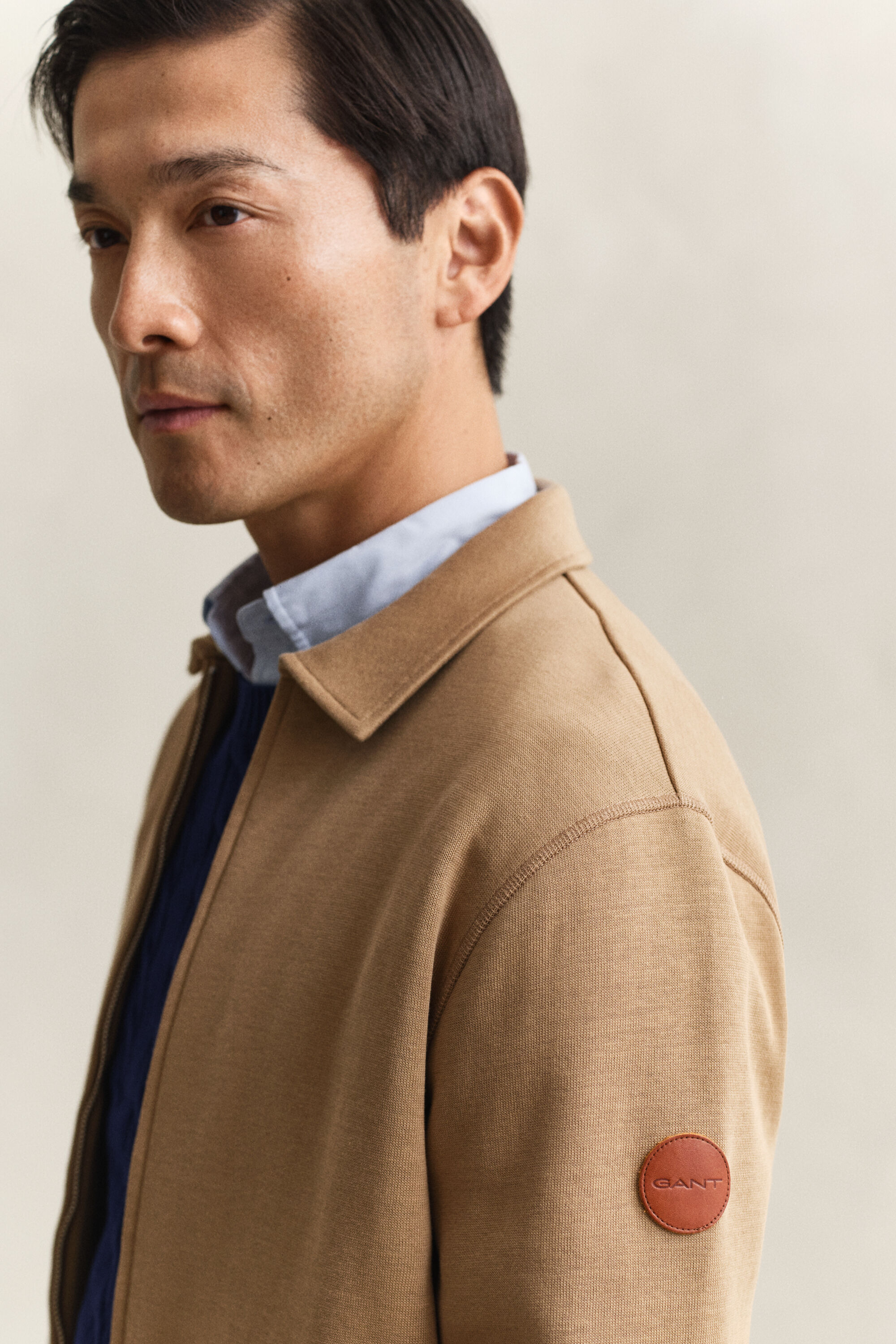 Sudadera de punto roma con cremallera