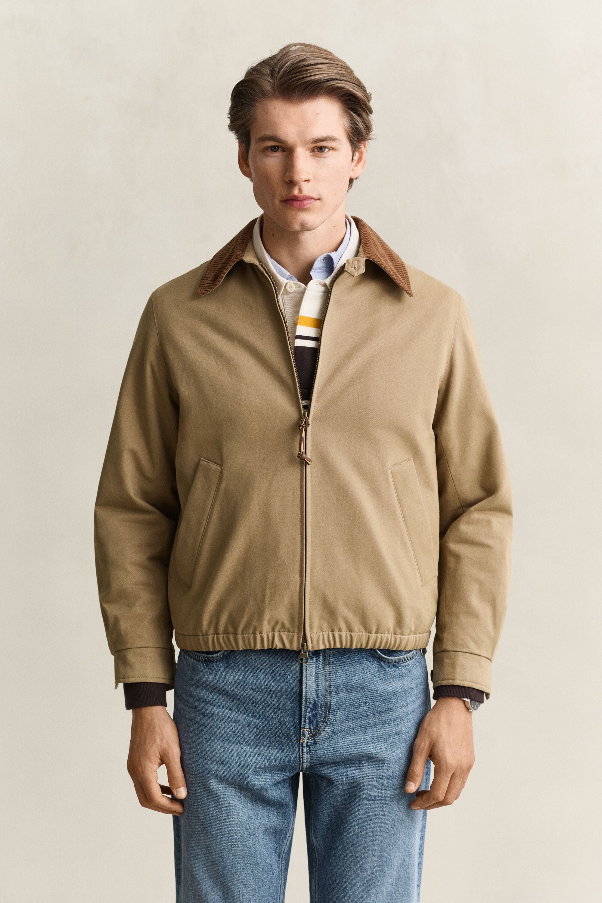 Chaqueta Harrington de molesquín