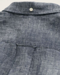 Camisa Regular Fit de manga corta y lino