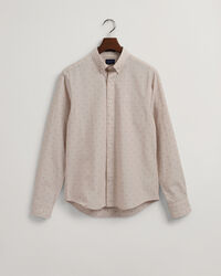 Camisa Slim Fit Dobby de lunares