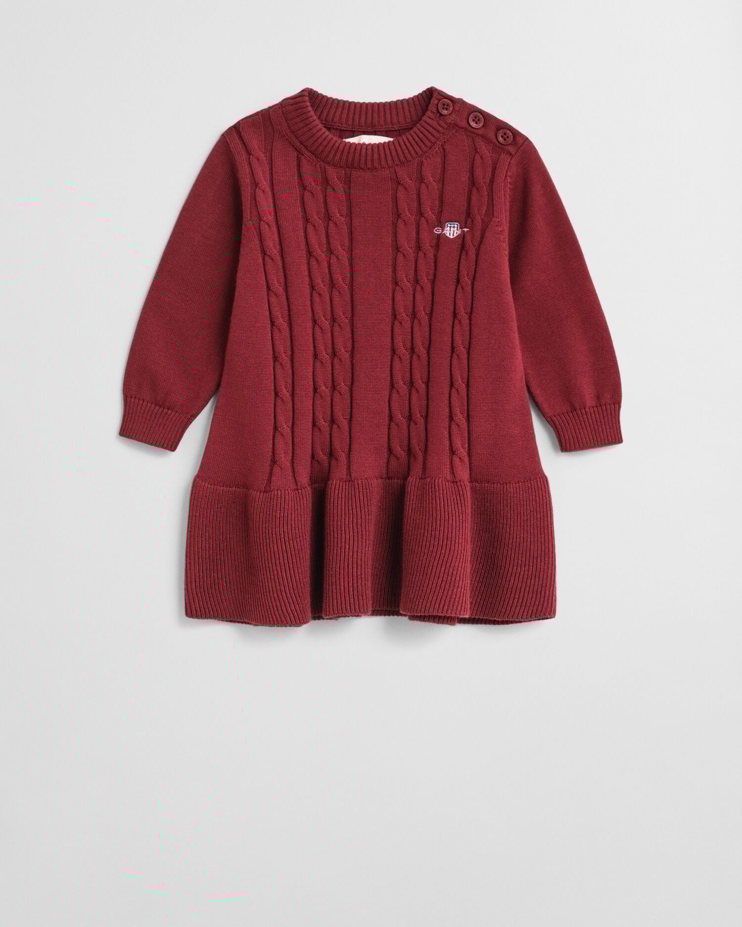 Vestido de punto de ochos de algodón Baby Girls