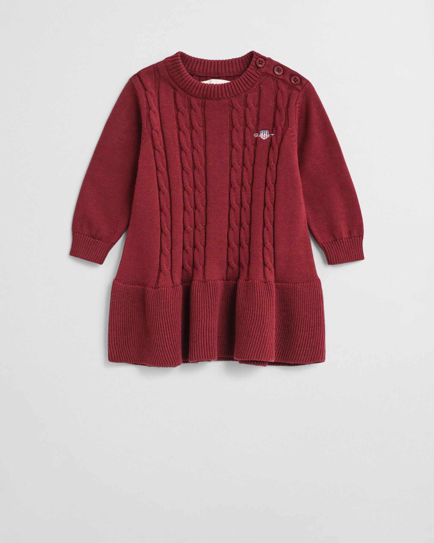 Vestido de punto de ochos de algodón Baby Girls