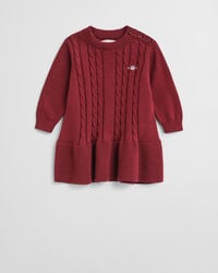 Vestido de punto de ochos de algodón Baby Girls