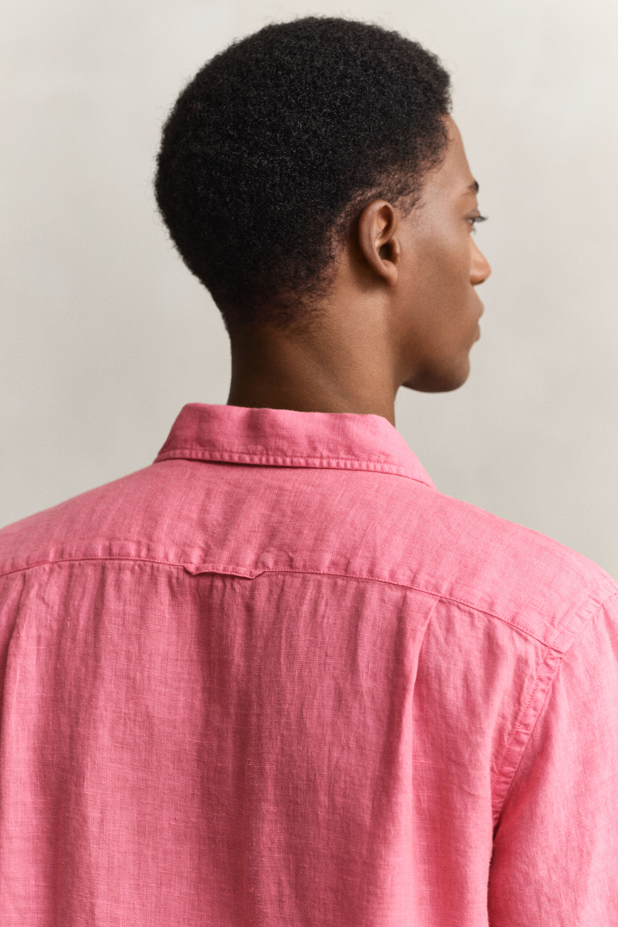 Camisa de lino de manga corta