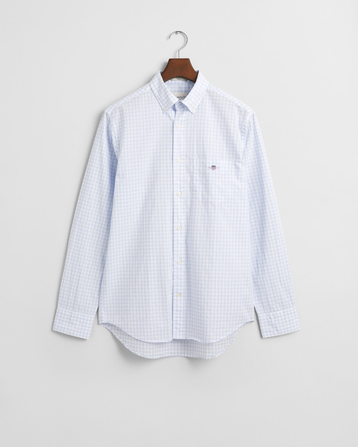 Camisa Regular Fit clásica de popelina a cuadros Vichy