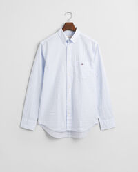 Camisa Regular Fit clásica de popelina a cuadros Vichy