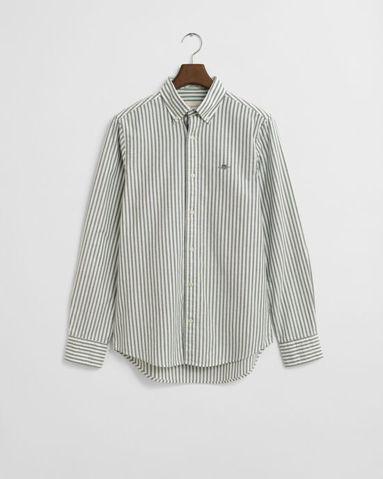 Camisa Oxford Slim Fit elástica de rayas