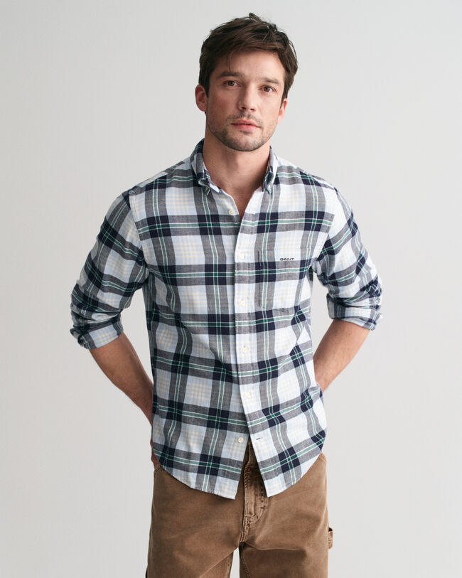 Camisa de franela Regular Fit de cuadros escoceses