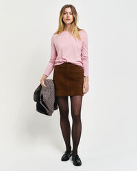 Jersey de cuello redondo en punto fino