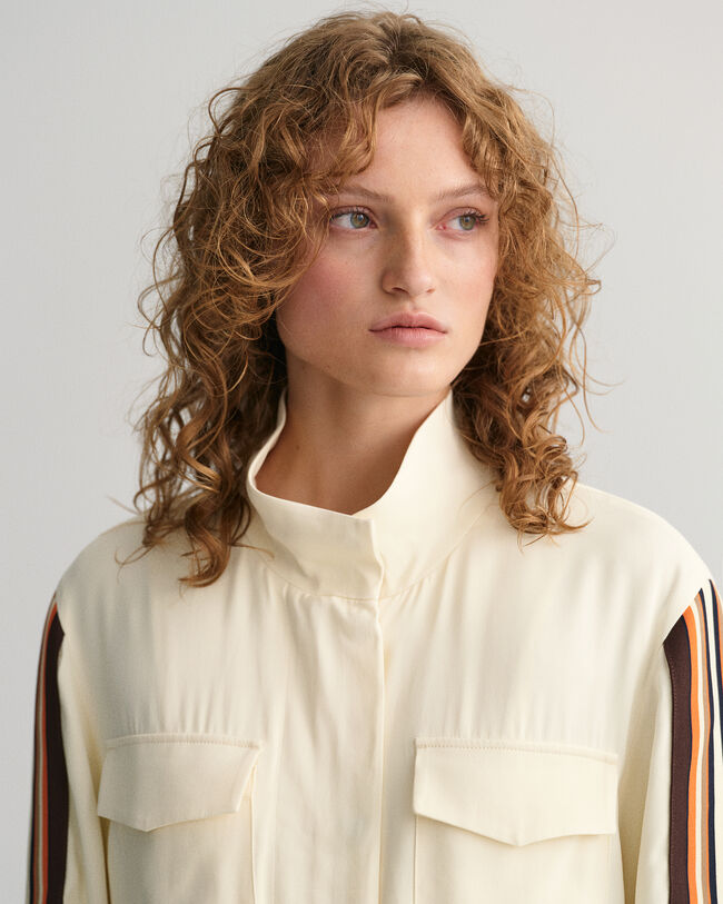 Chaqueta Relaxed Fit a rayas