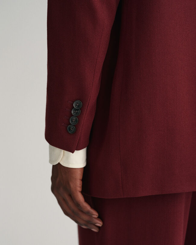 Americana de traje extragrande en sarga de lana