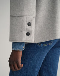 Chaqueta corta de mezcla de lana