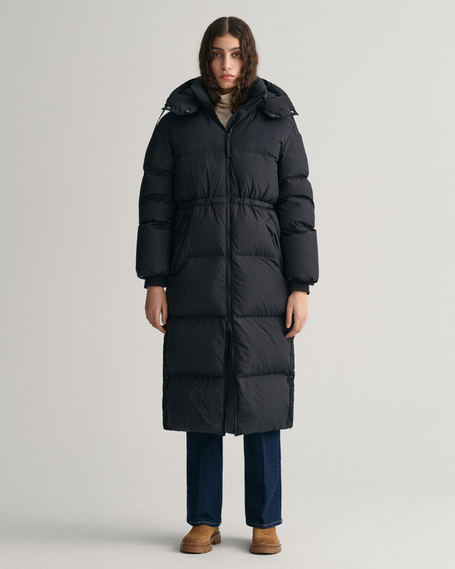 Abrigo de largo completo y plumón