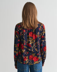 Blusa con estampado de rosas