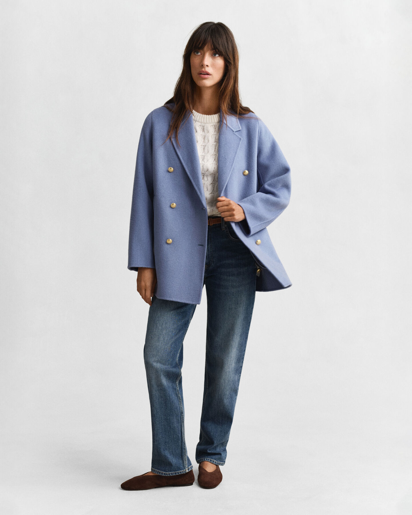 Chaquetón con detalle cosido a mano