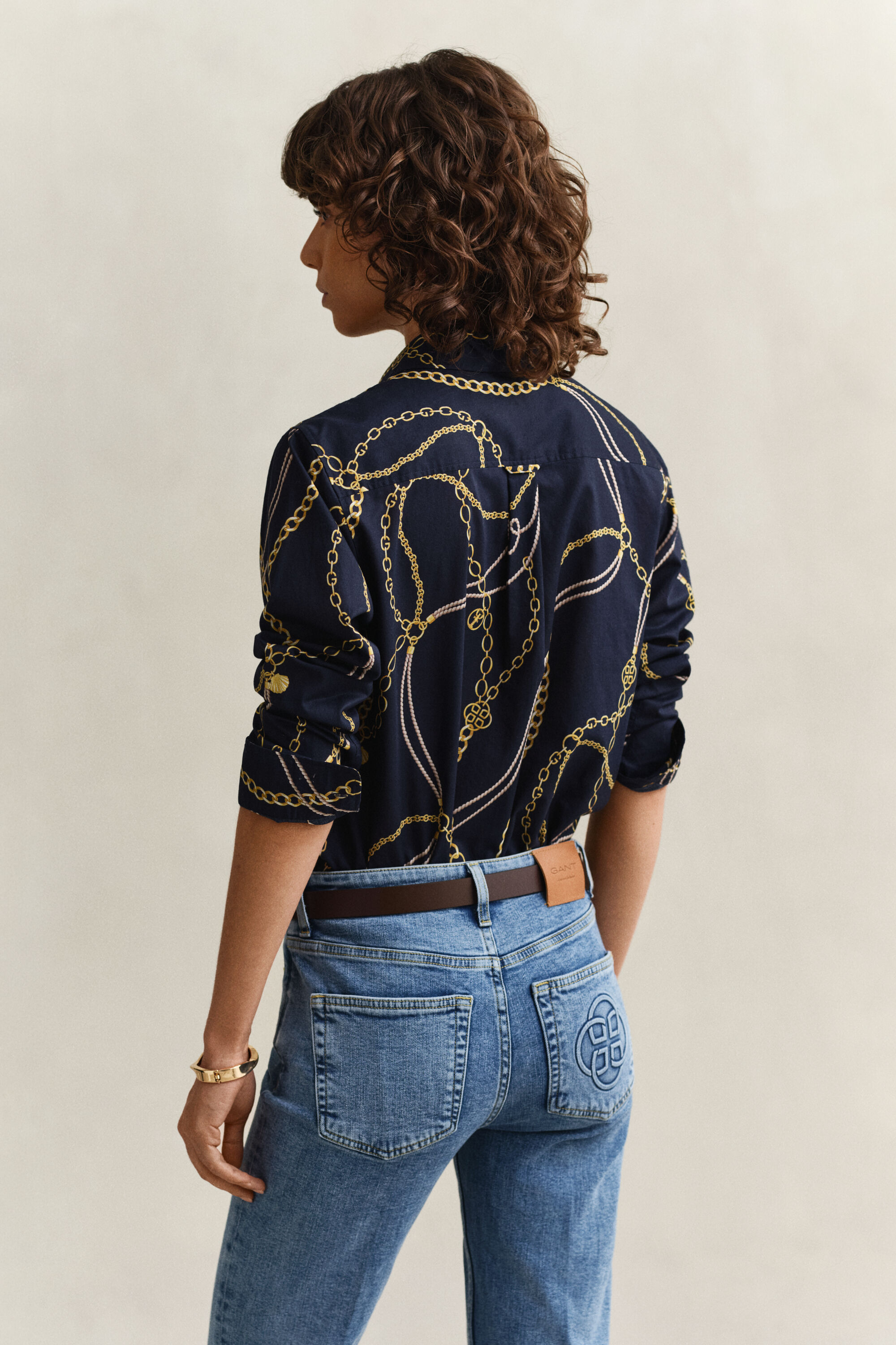 Camisa de gasa de algodón