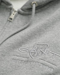 Sudadera con capucha y cremallera Tonal Shield