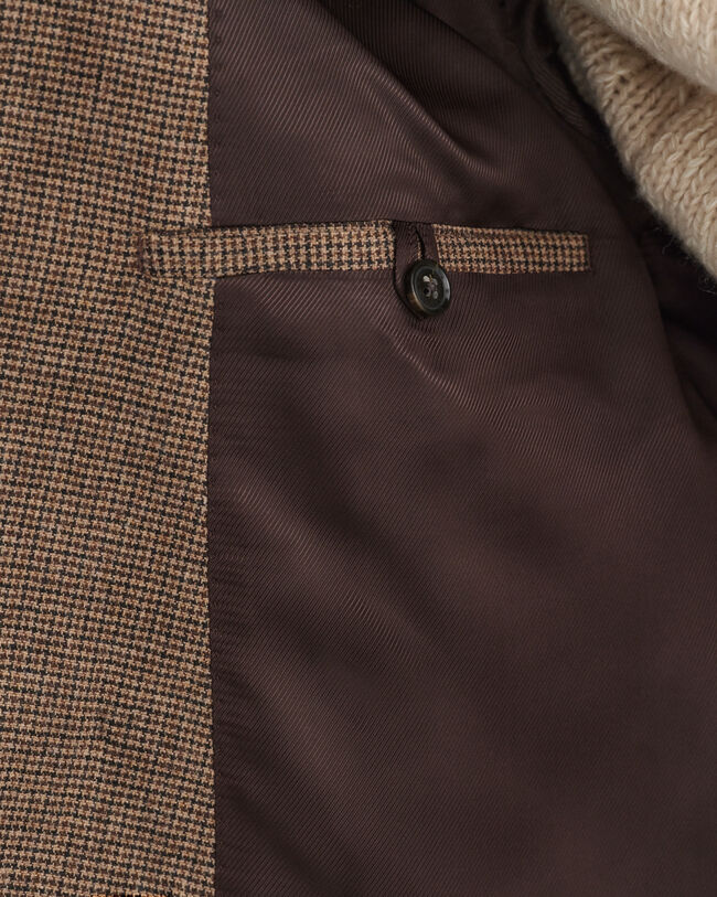 Americana de traje con estampado de pata de gallo