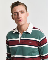 Heavy Rugger de rayas desiguales en hilo teñido