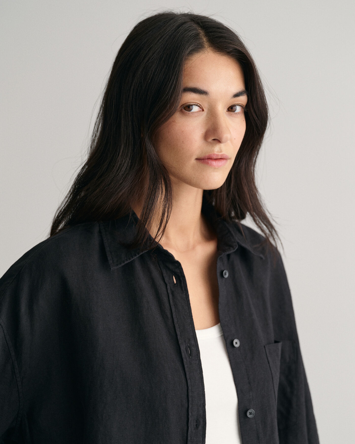 Camisa extragrande de lino