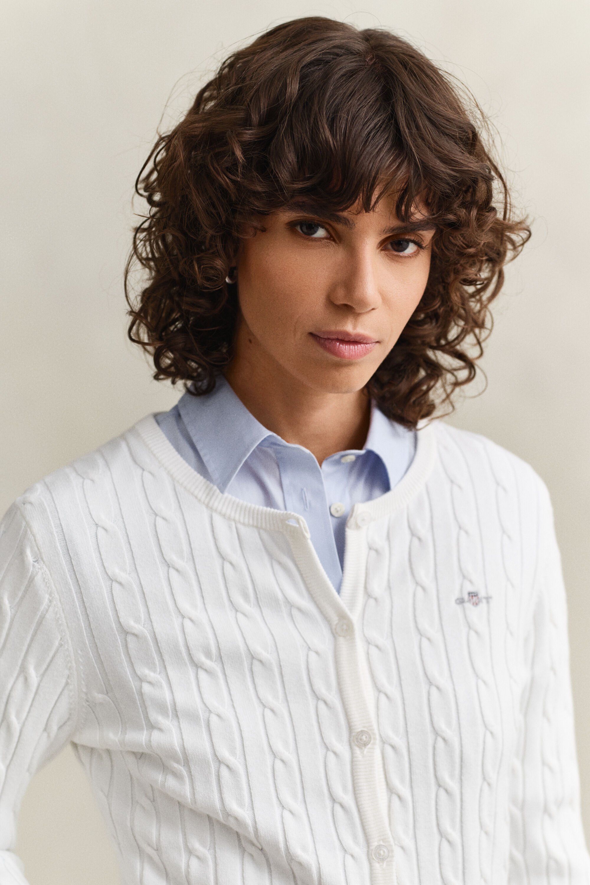 Cárdigan de punto de ochos