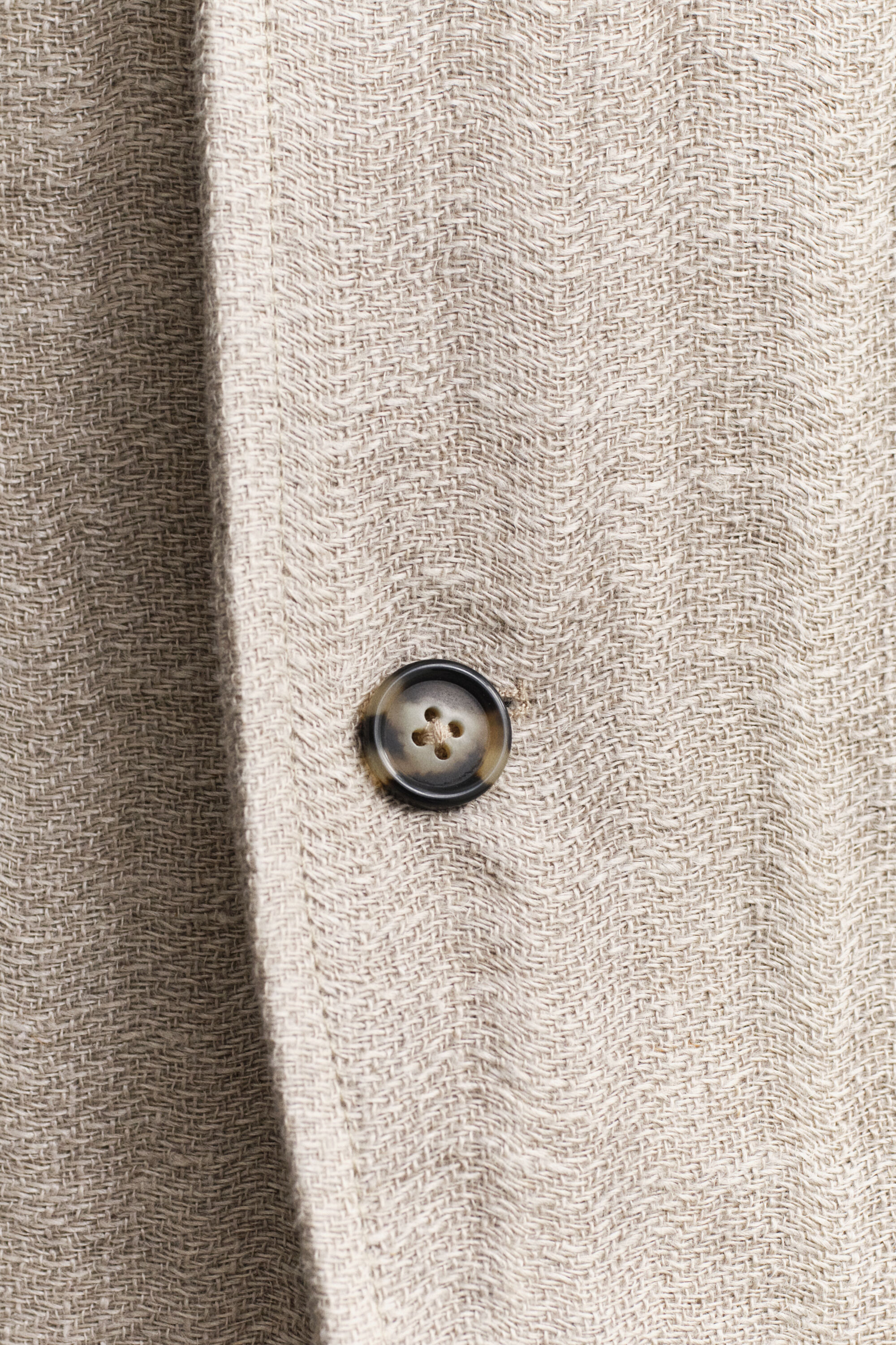 Chaqueta de lino lavado