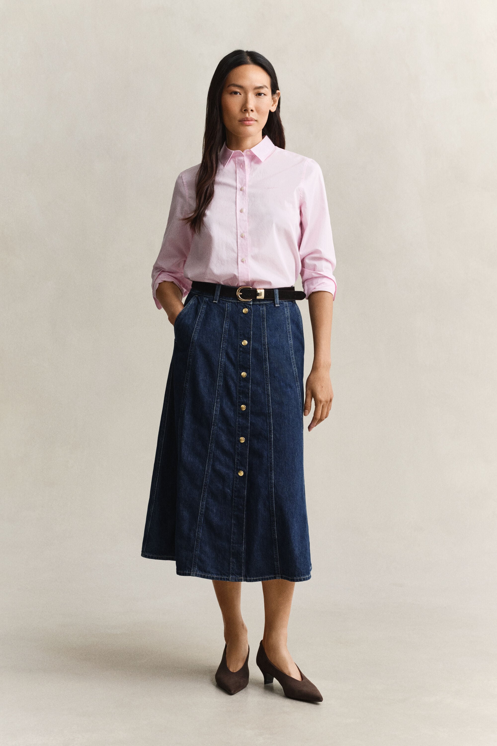 Camisa Regular Fit clásica de popelina