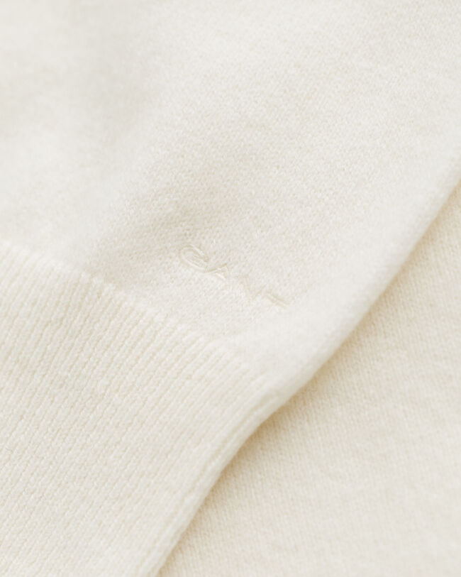 Jersey de cuello redondo en lana de oveja muy fina