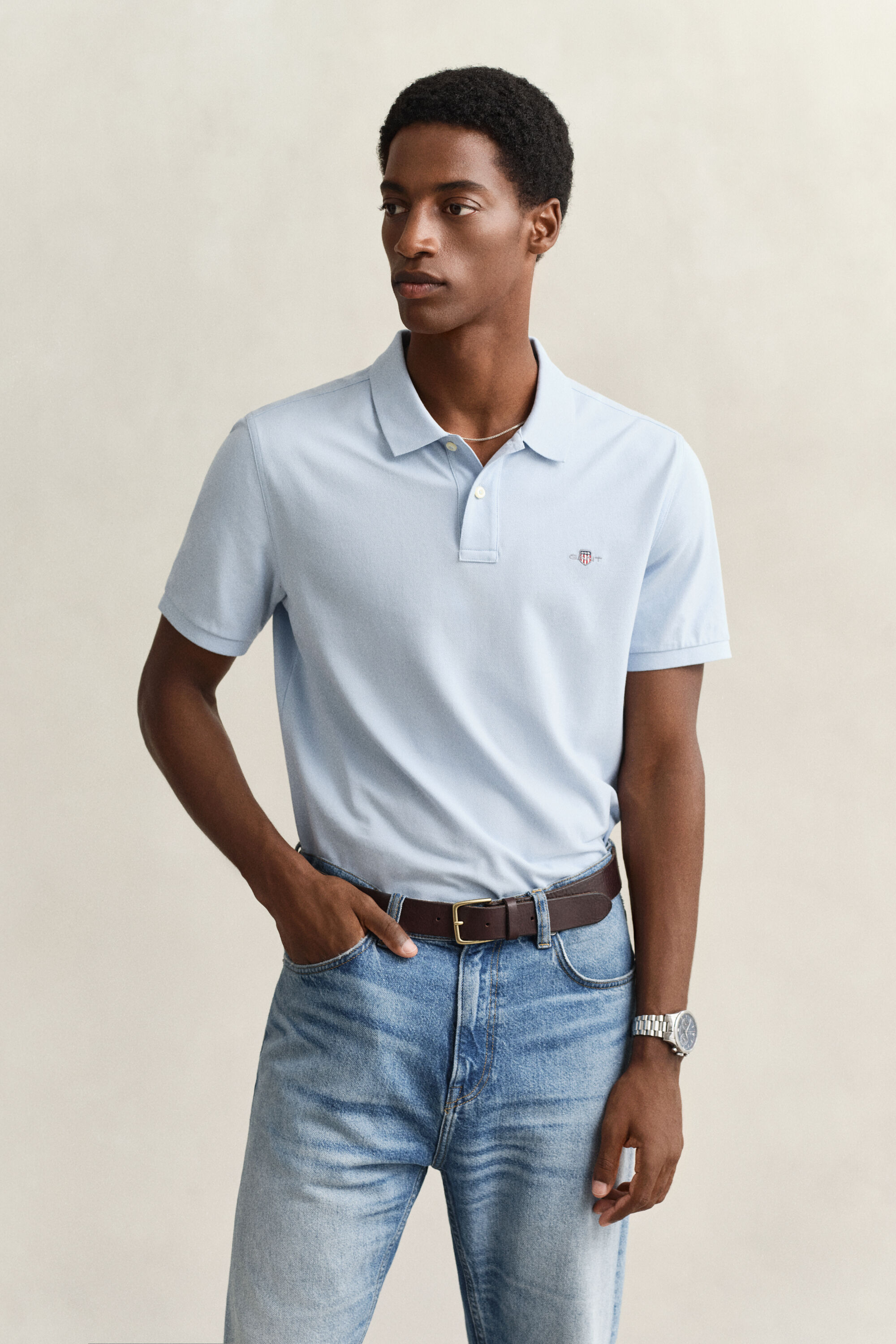 Polo de piqué Regular Fit Shield