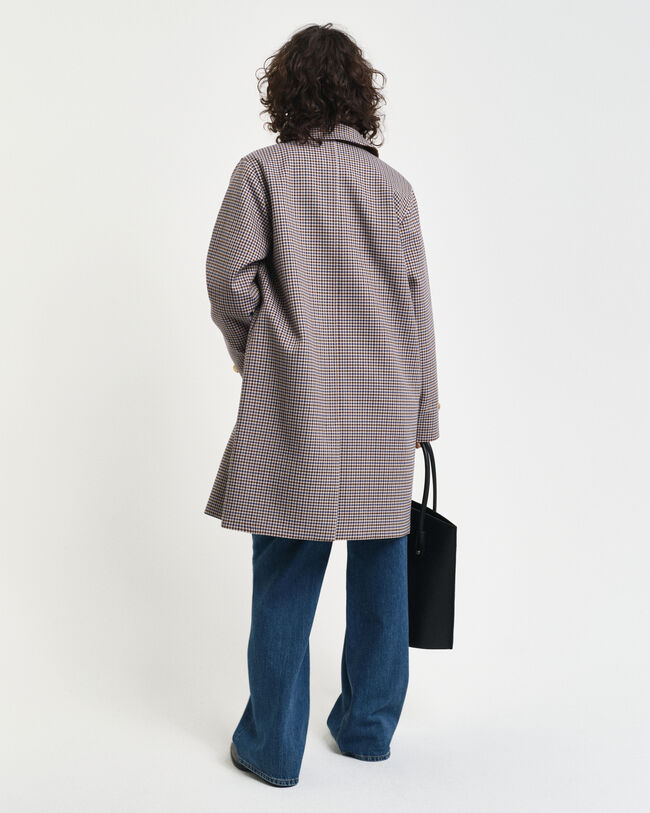 Gabán de cuadros pequeños