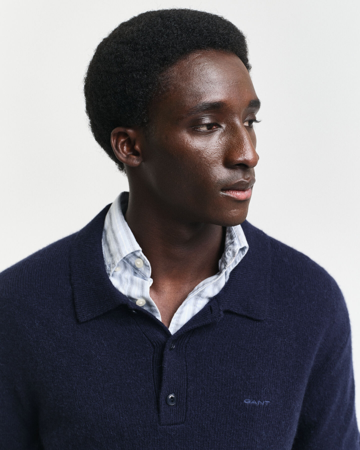 Polo de mezcla de lana