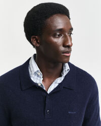 Polo de mezcla de lana