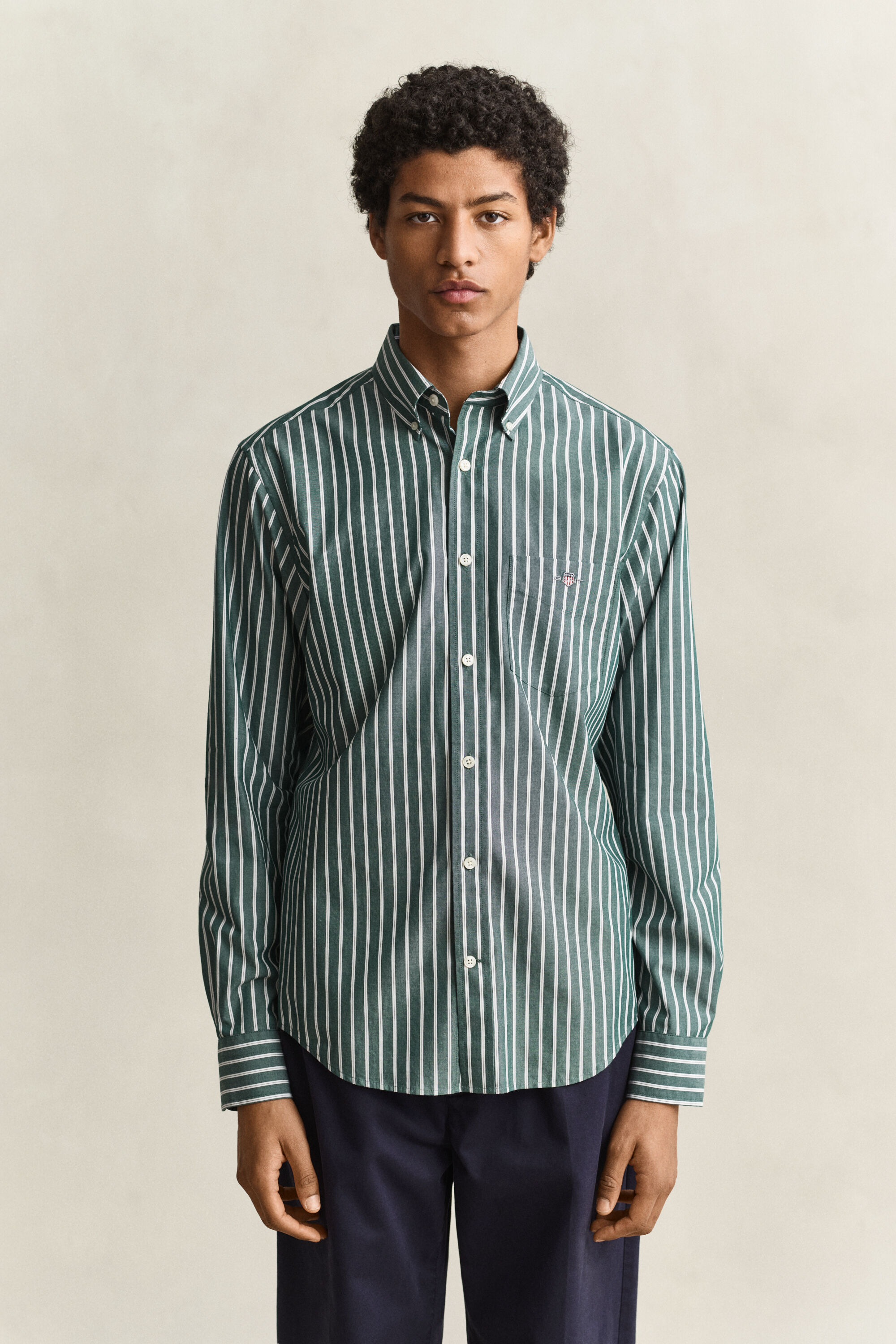 Camisa de popelina a rayas