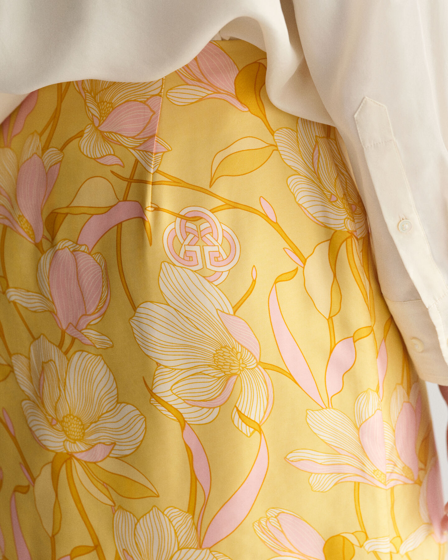 Minifalda cruzada Magnolia Print