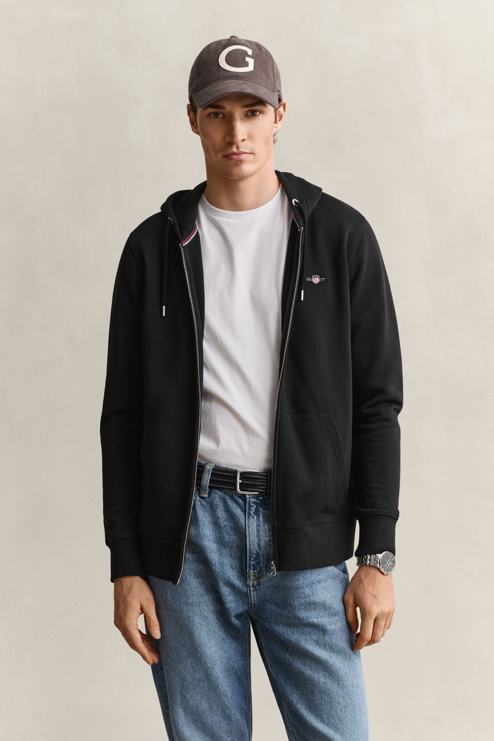 Sudadera con capucha y cremallera Shield