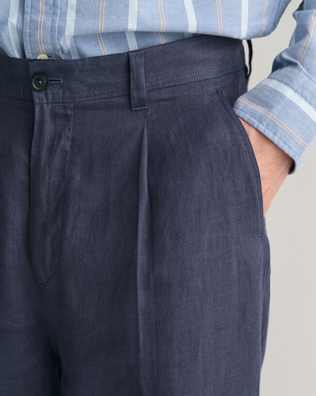 Pantalones de traje de lino