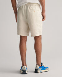 Pantalones cortos de lino con cordón ajustable