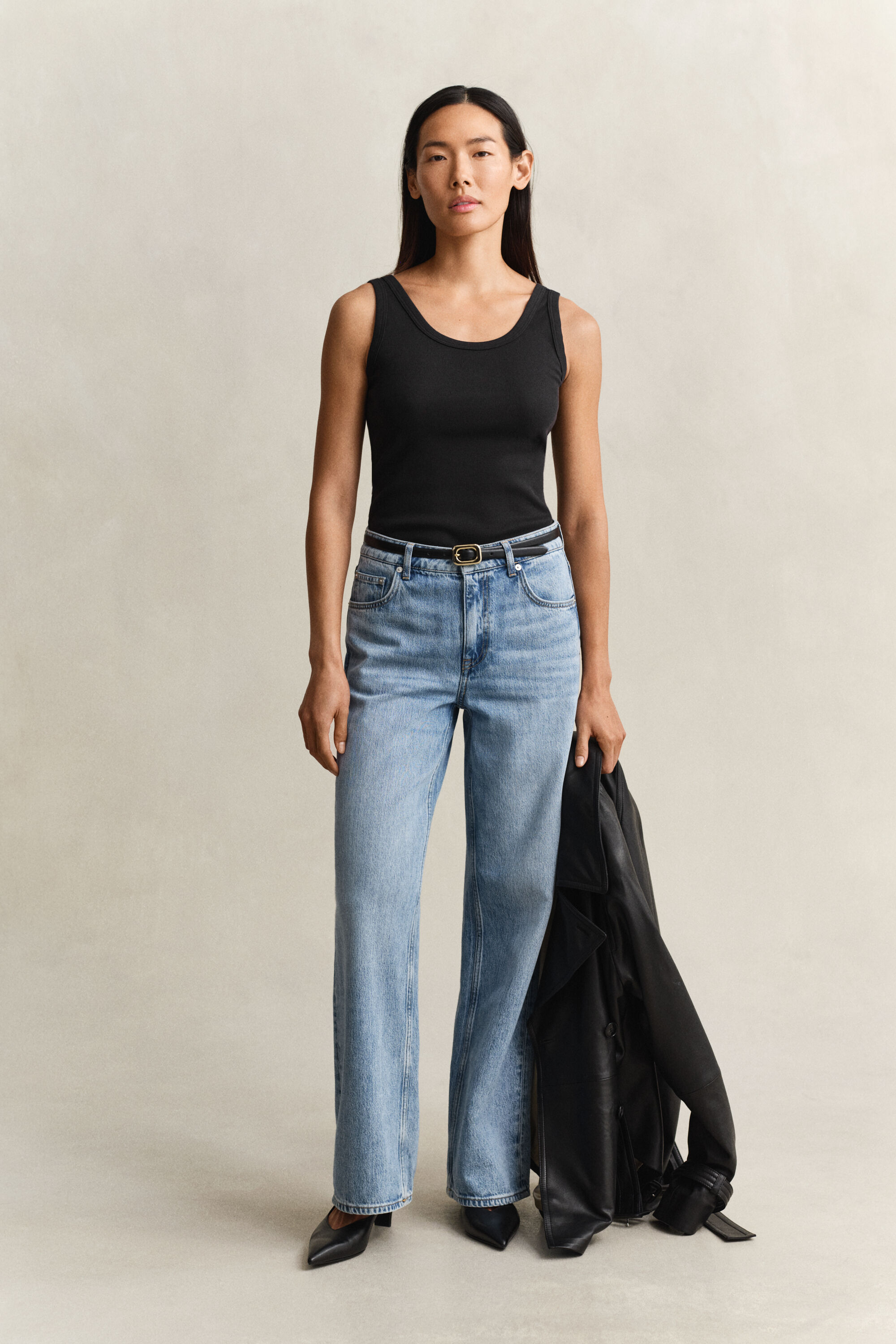 Camiseta de tirantes acanalada