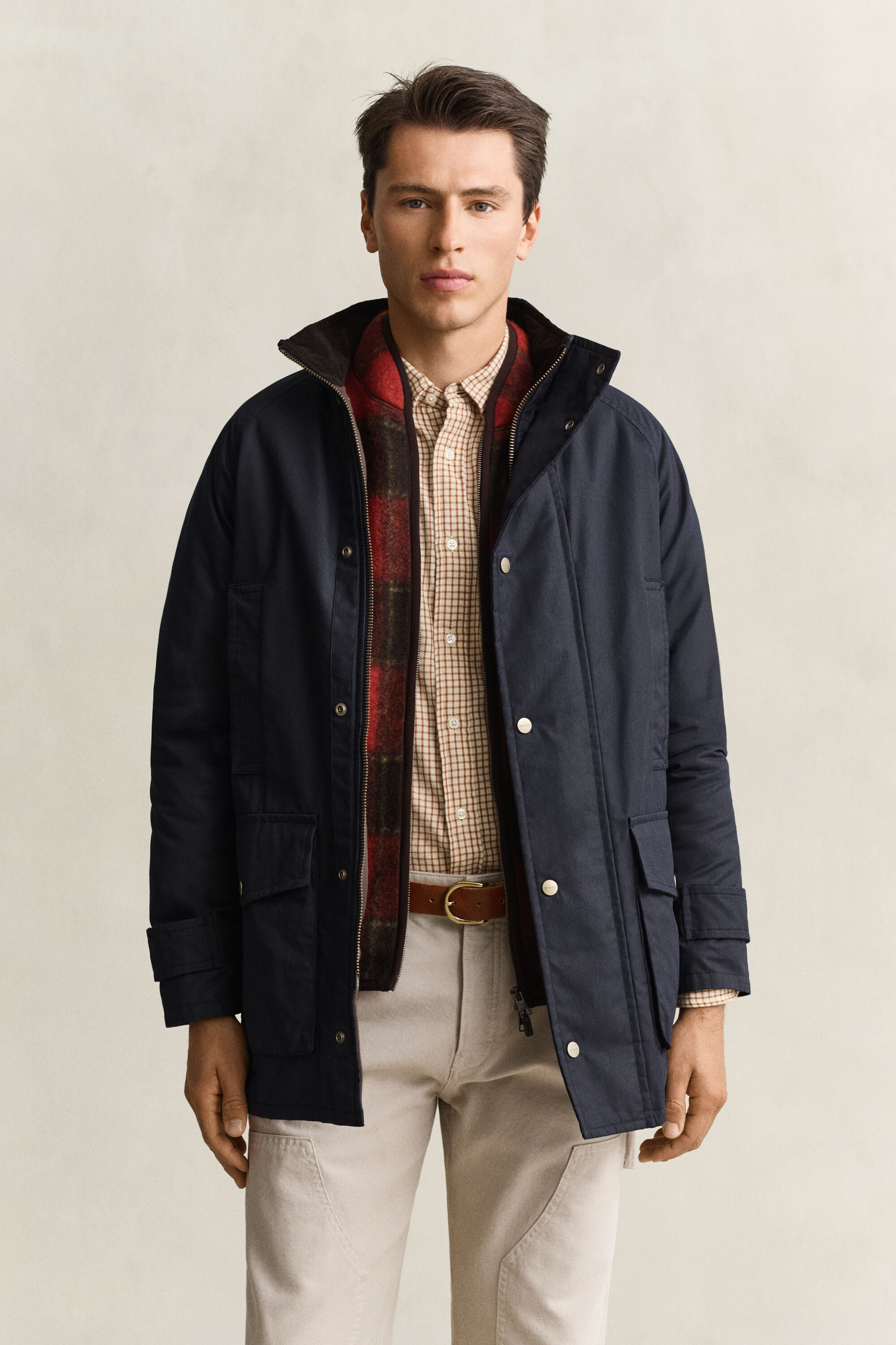 Chaqueta Double Decker encerada