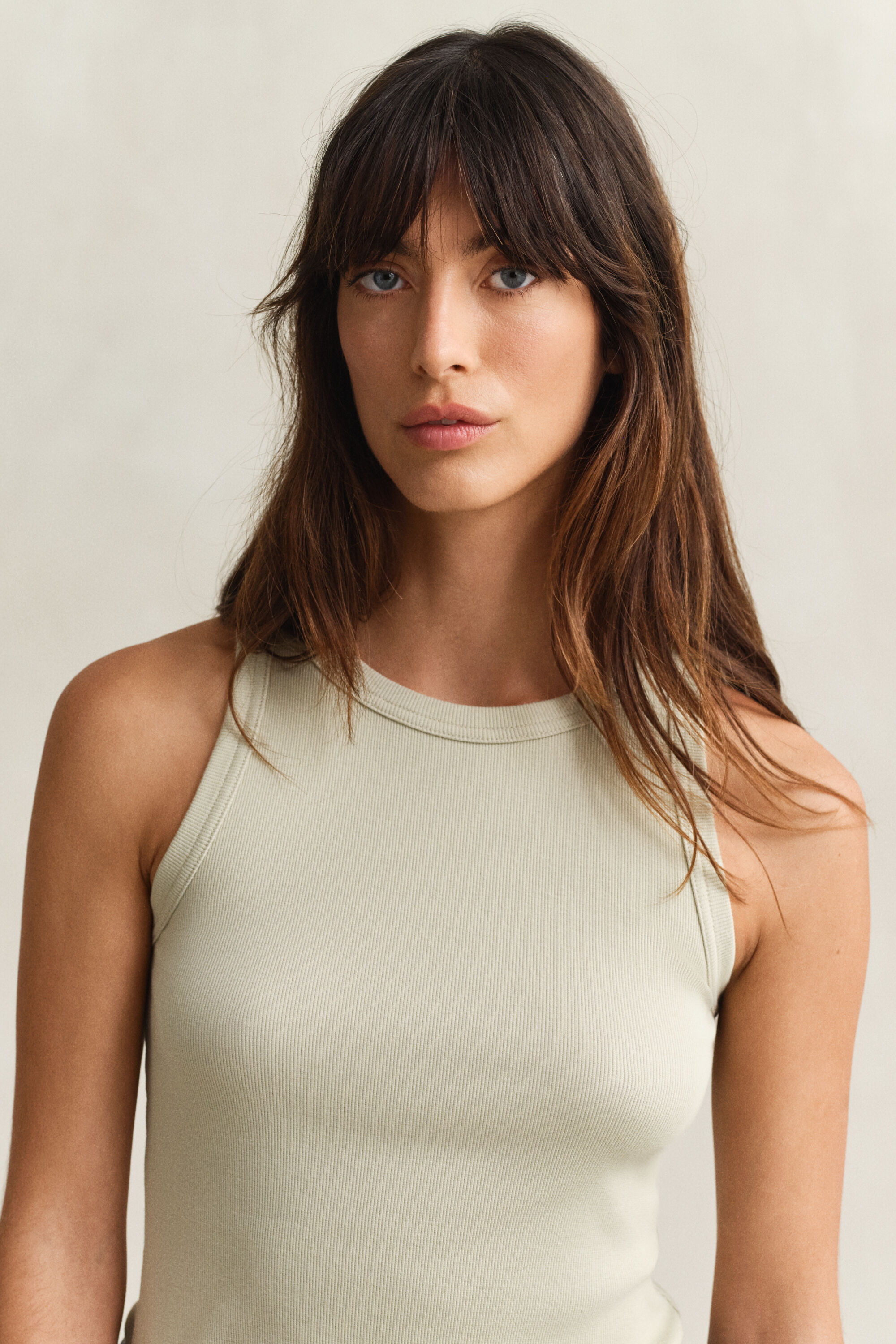 Camiseta de tirantes acanalada